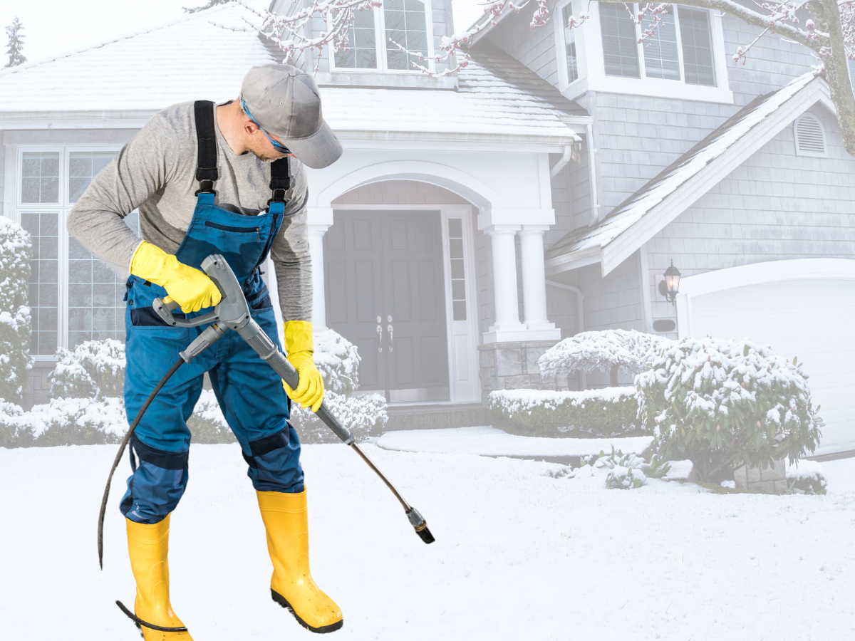 pressure washing in winter
