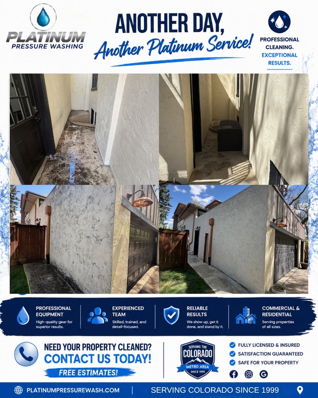 Pressure Washing results in Denver CO